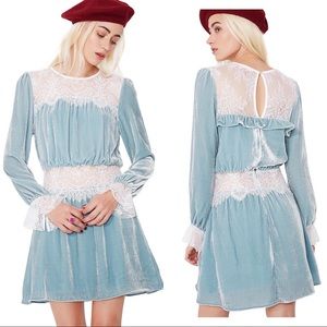 SizeL For Love & Lemons Beatrix Lace Mini Dress